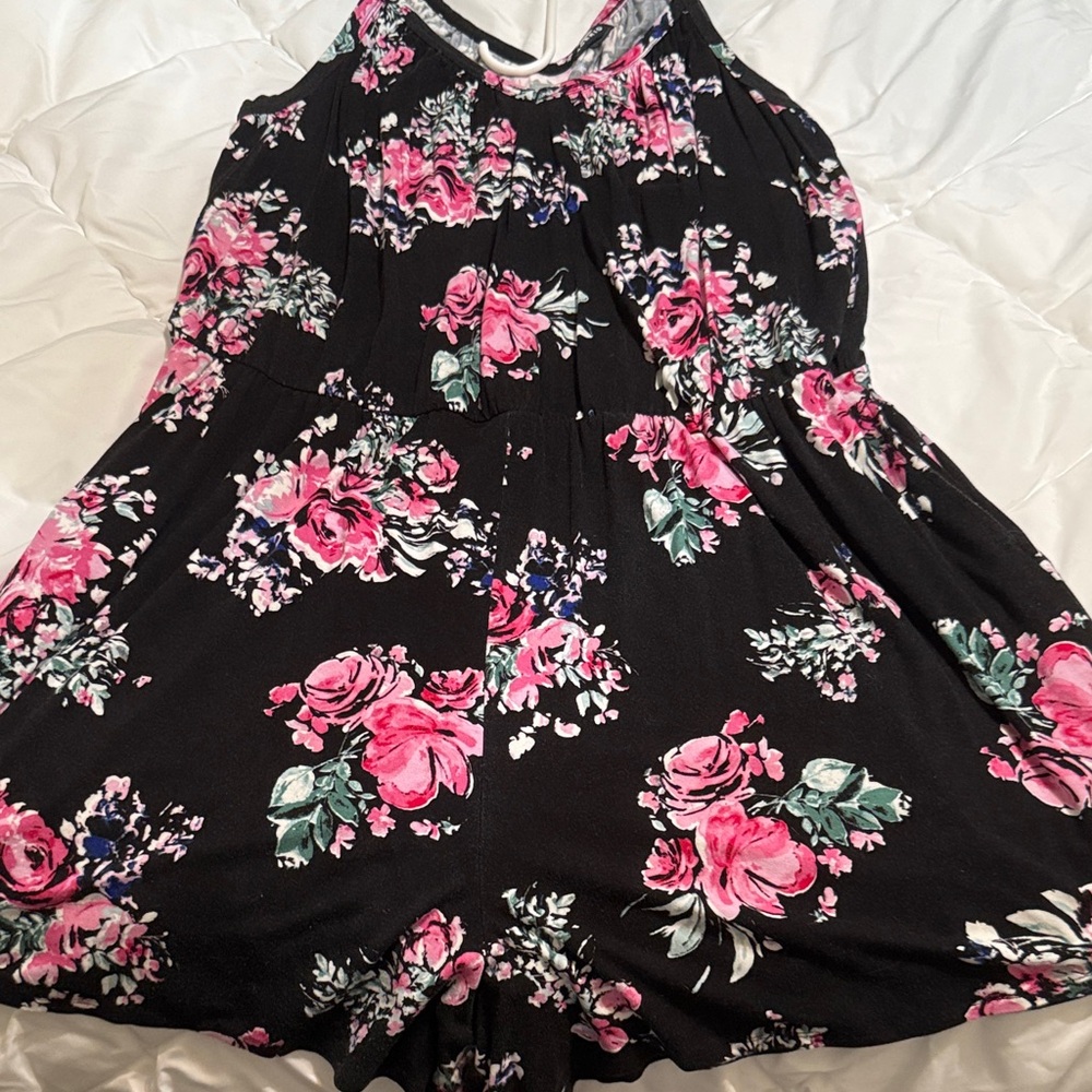 Torrid Black Floral Jumpsuit - Picture 4 of 4